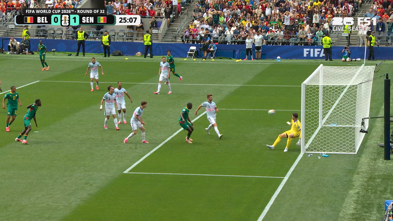Senegal's Habib Diarra scores goal to take early lead vs Belgium | 2026 FIFA World Cup™
