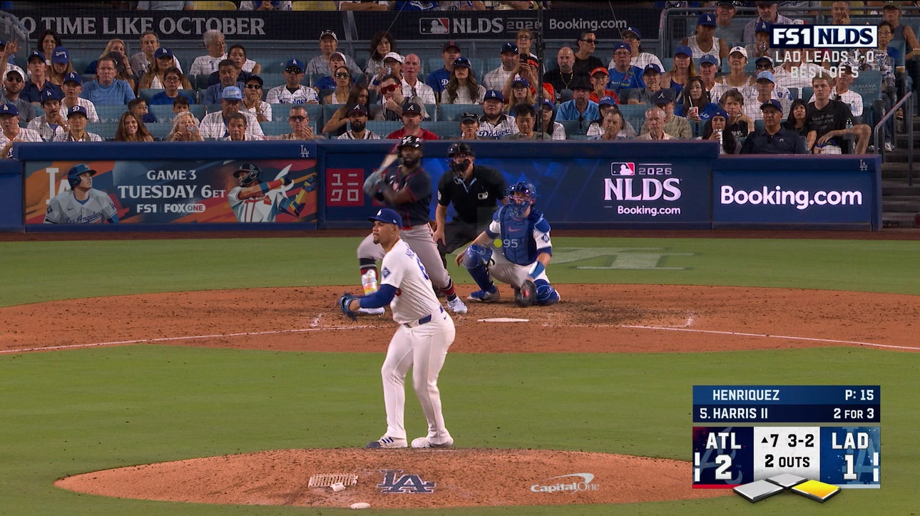 Michael Harris II drives in a run with a double, extending Braves’ lead over Dodgers