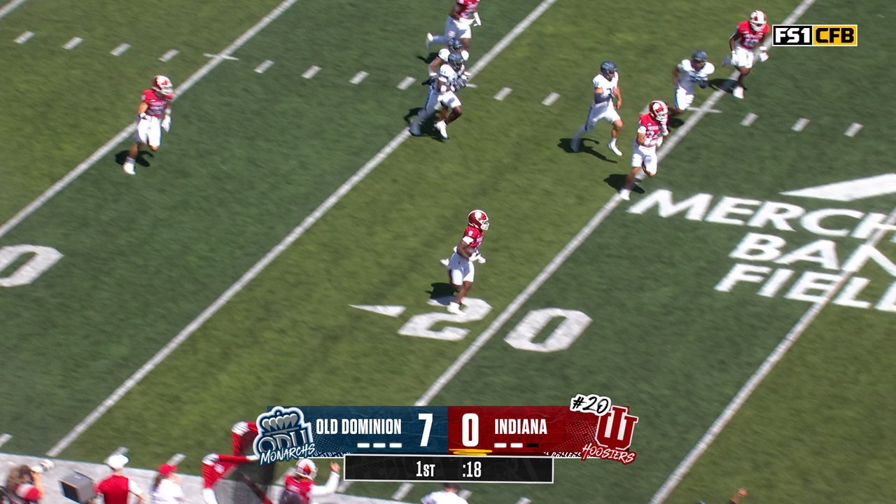 Indiana's Jonathan Brady returns punt 91 yards for touchdown vs. Old Dominion 