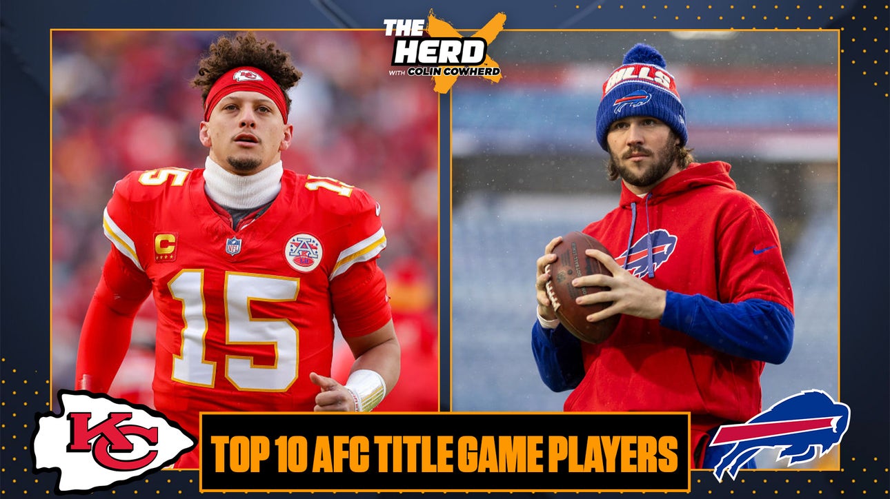 Mahomes-Allen duo, Travis Kelce and James Cook highlight Colin's Top 10 in AFC Title Game | The Herd