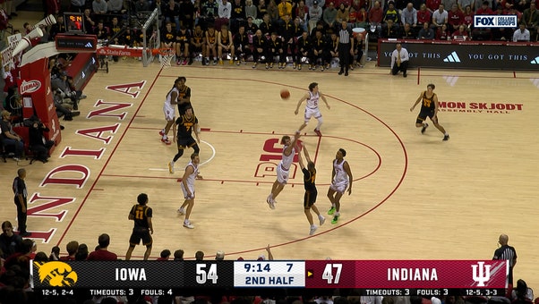 Bennett Stirtz's stepback three seals win for Iowa vs. Indiana