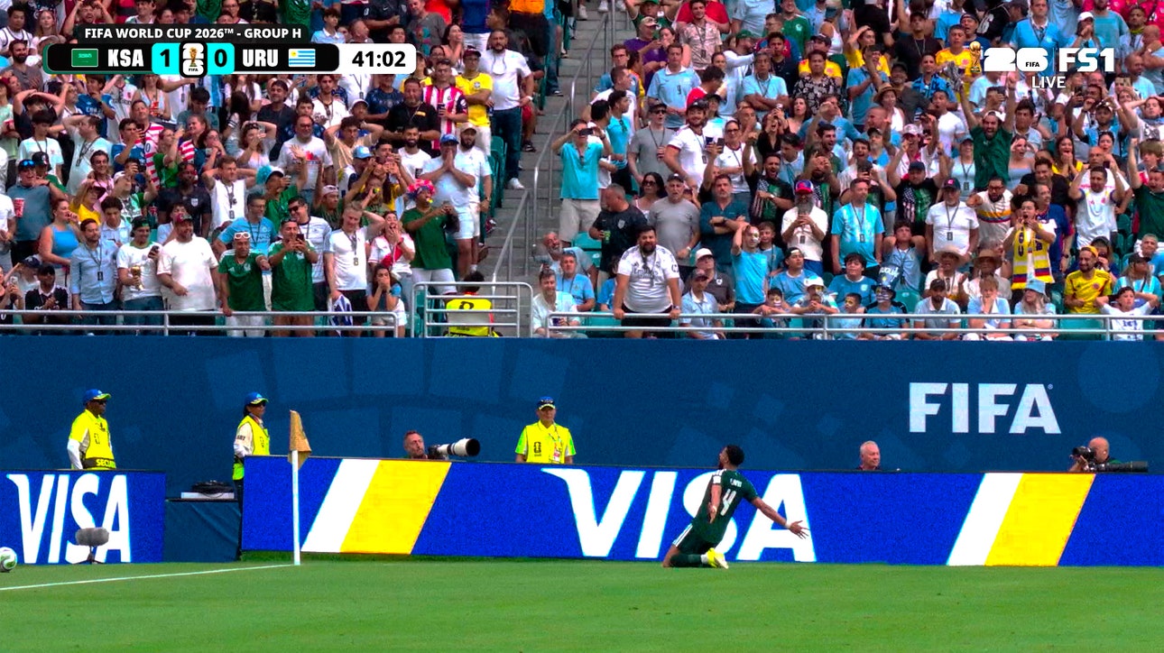 Abdulelah Al-Amri scores Saudi Arabia’s first goal of 2026 FIFA World Cup™ to take lead against Uruguay