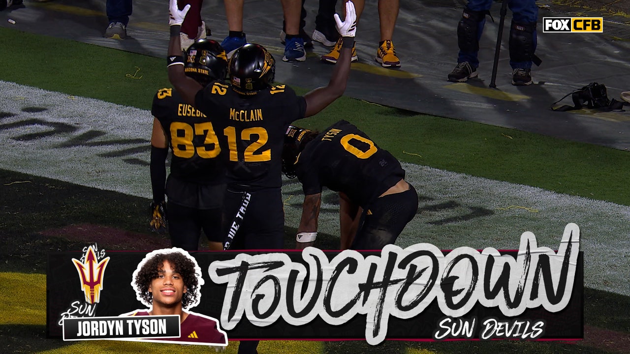 Sam Leavitt finds Jordyn Tyson for 57-yard TD shrinking ASU's deficit against TCU