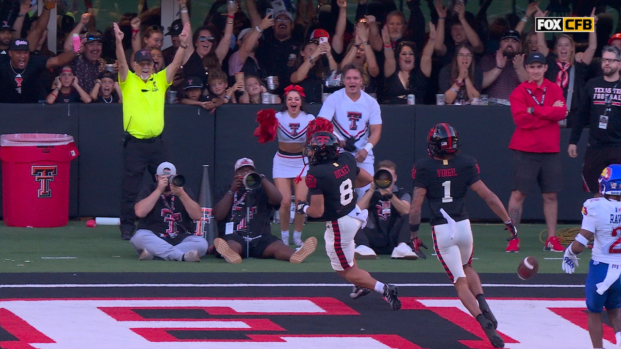 Cameron Dickey rushes for 71-yard TD, giving Texas Tech early lead over Kansas