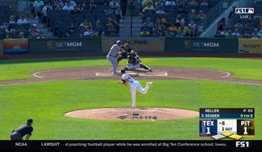 Corey Seager hits single to drive in a run, giving Rangers lead over Pirates