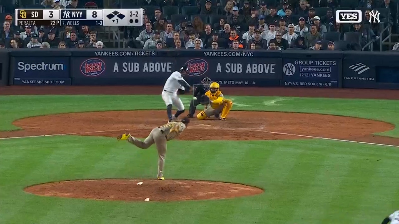 Yankees' Austin Wells hits grand slam in win against Padres