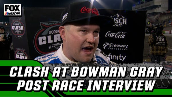 'I'm speechless.' Ryan Preece on his emotional win at Clash at Bowman Gray 🏁 | NASCAR on FOX 