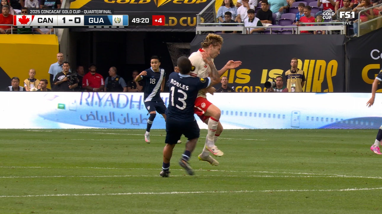 Canada's Jacob Shaffelburg receives second yellow card and is ejected vs. Guatemala 
