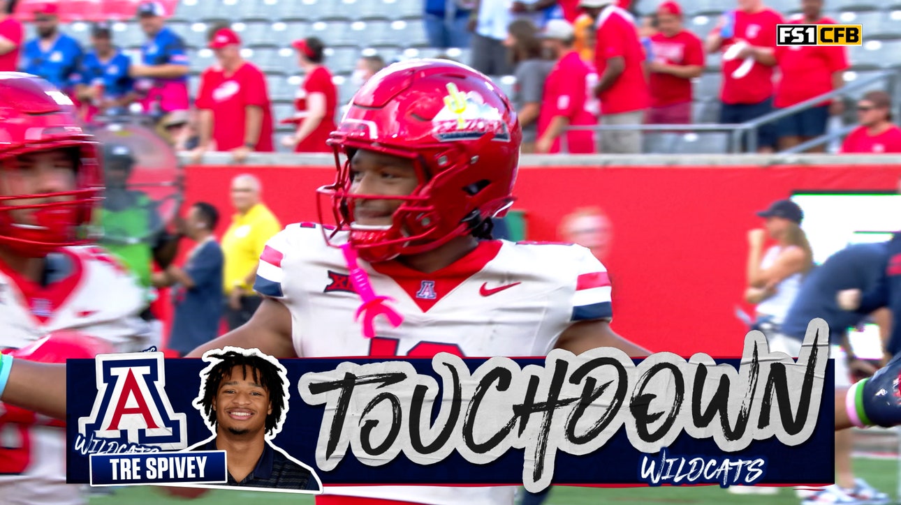 Noah Fifita connects with Tre Spivey for 70-yard TD to give Arizona the lead over Houston