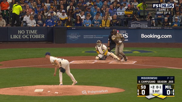 Luis Campusano and Jake Cronenworth drive in two runs, giving Padres early lead over Brewers