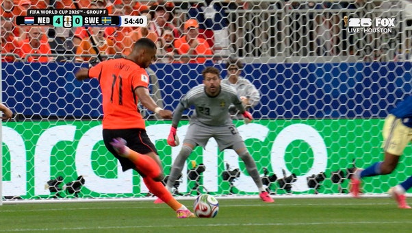 Netherlands’ Cody Gakpo scores his seconds goal for second half brace vs Sweden | 2026 FIFA World Cup™