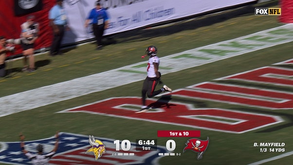 Baker Mayfield finds Ted Hurst III for 40-yard TD, trimming Bucs' deficit vs Vikings | NFL Highlights