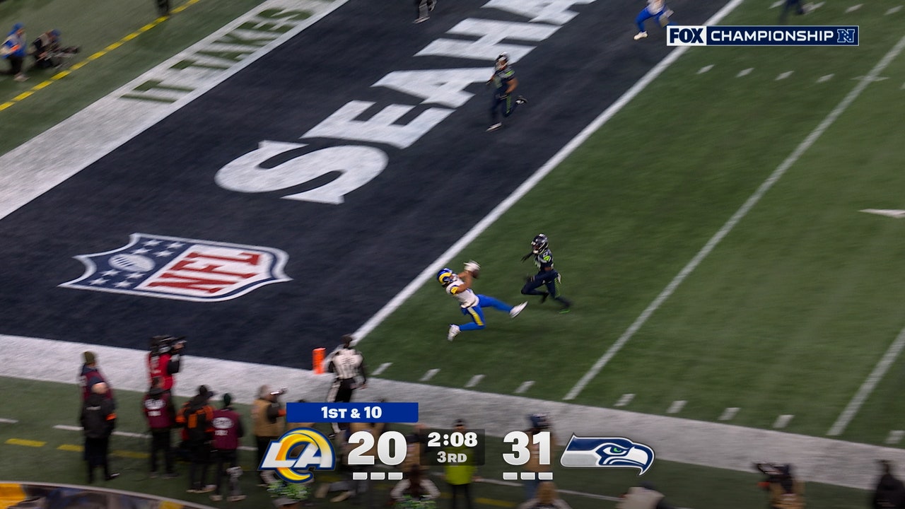 Matthew Stafford & Puka Nacua connect for 34-yard TD, shrinking Rams' deficit vs. Seahawks | NFL Highlights