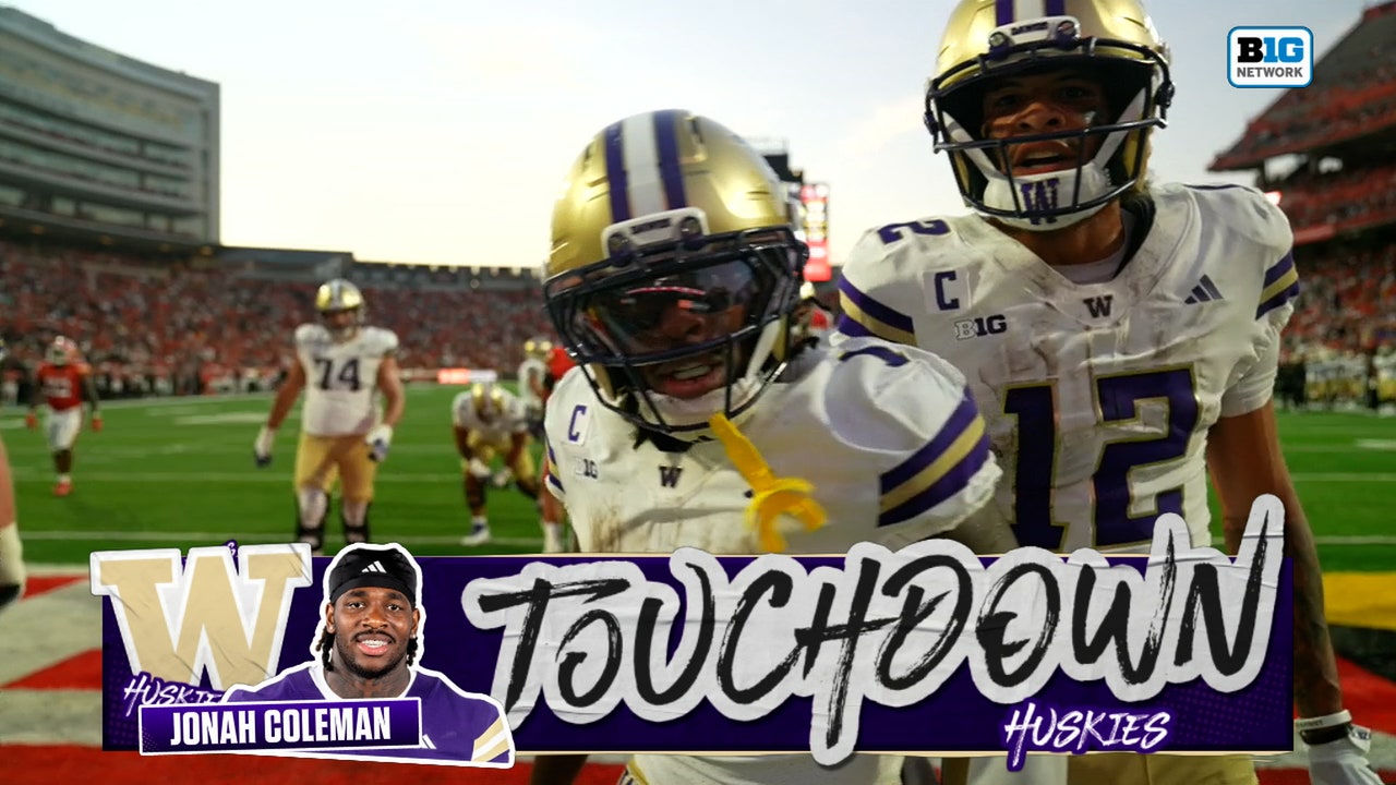 Jonah Coleman punches in one-yard TD, giving Washington lead over Maryland