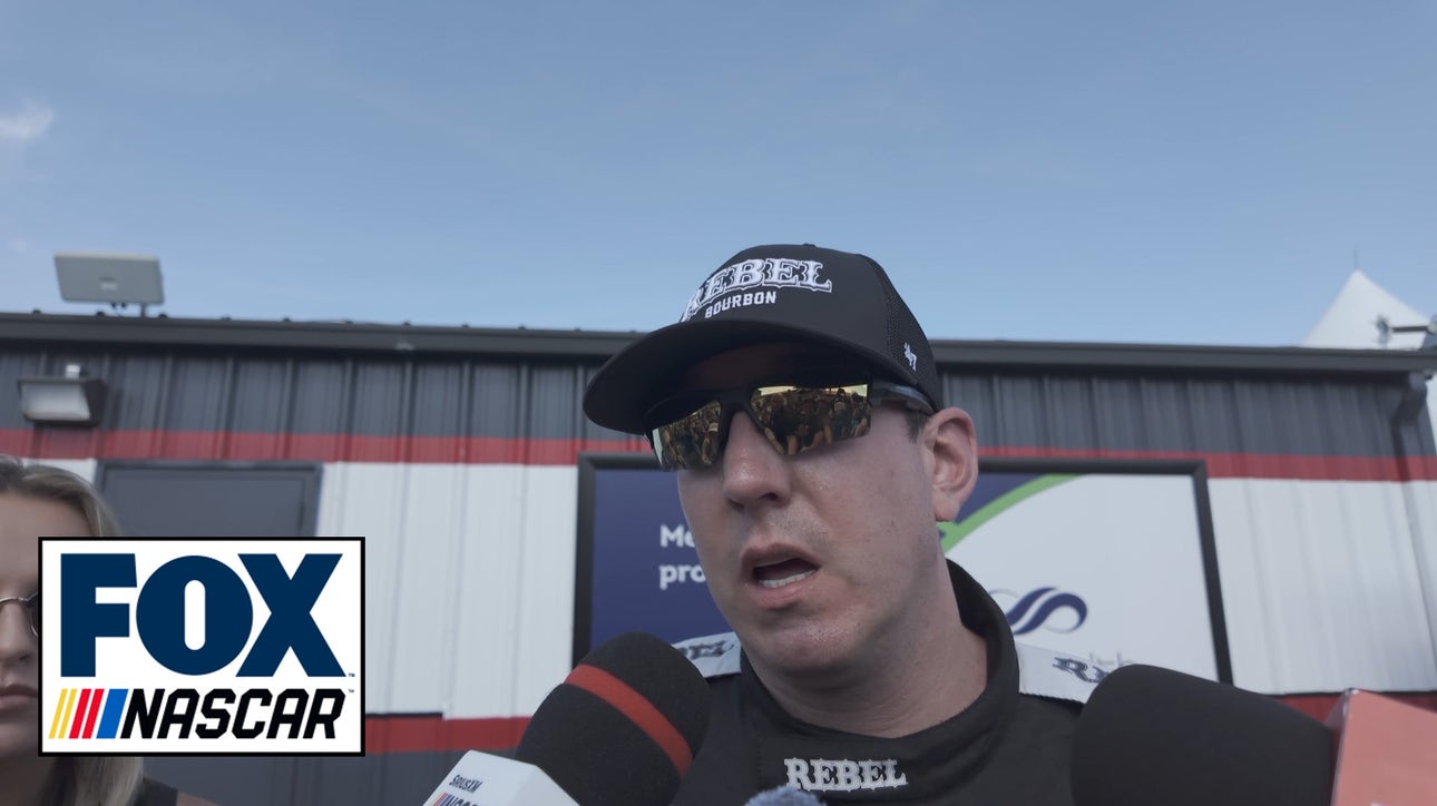 Kyle Busch expresses frustration after wreck with Kyle Larson | NASCAR on FOX