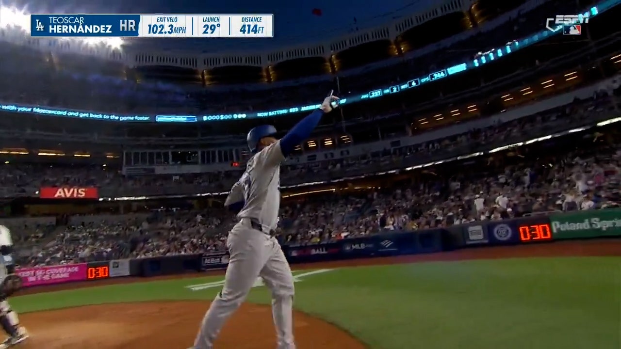 Teoscar Hernández Blasts A Solo Homer To Give Dodgers 3-2 Lead Over ...