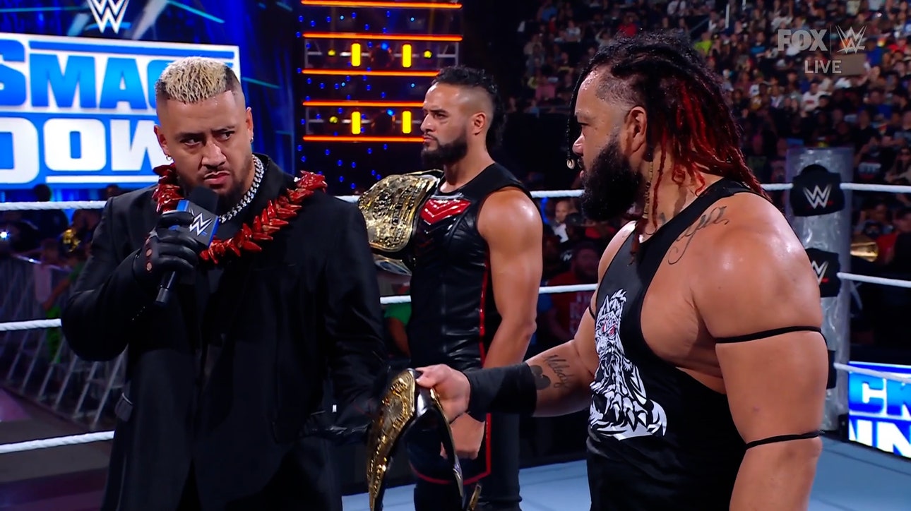 Solo Sikoa takes away Jacob Fatu’s tag team title, promotes as personal enforcer to the Tribal Chief