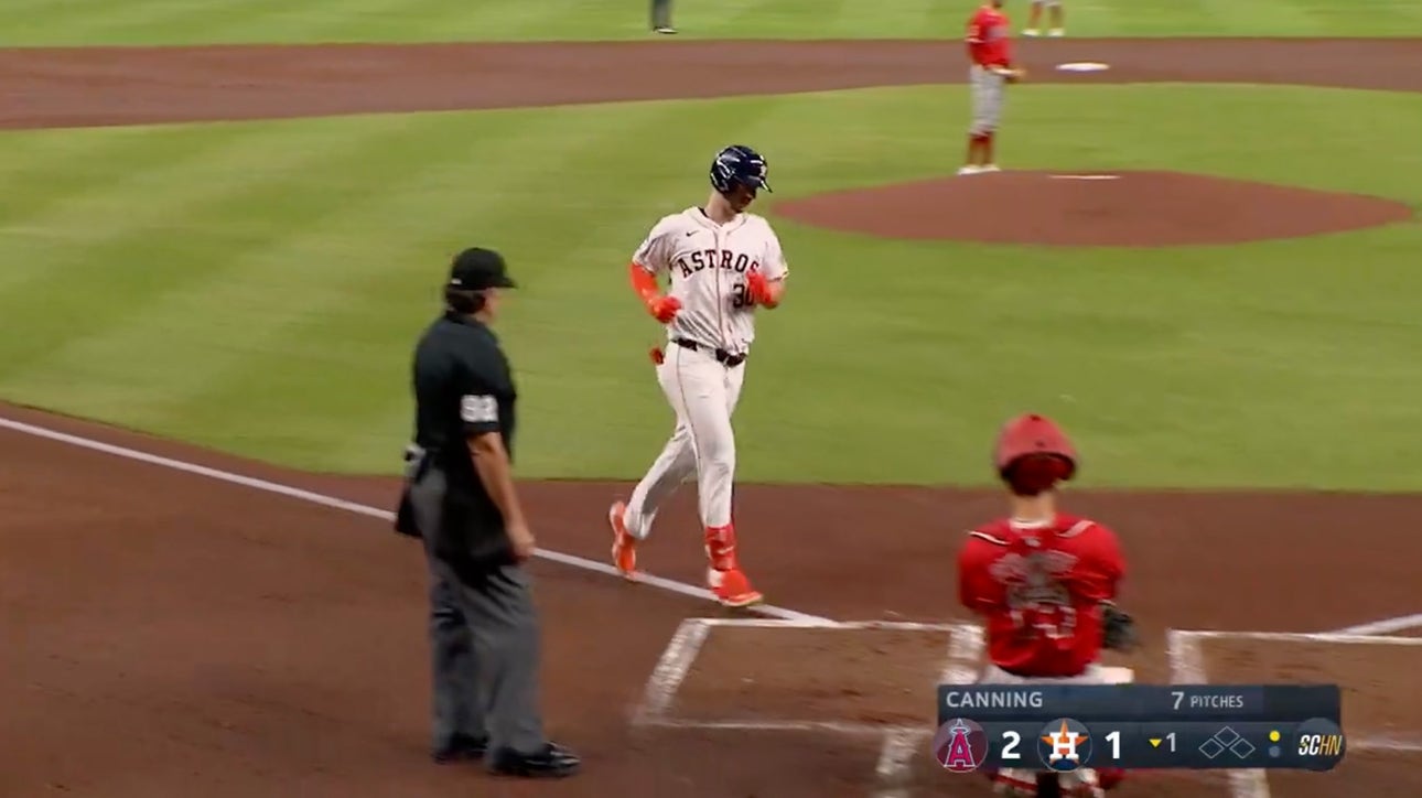 Astros' Kyle Tucker & Yordan Alvarez mash back-to-back homers to tie the game against the Angels