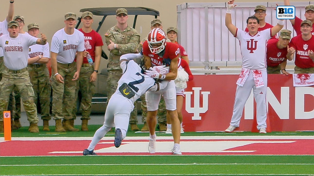 Josh Hoover finds Charlie Becker for 34-yard TD, giving Indiana early lead over Howard