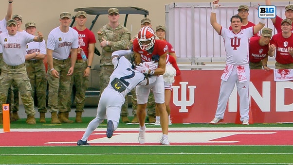 Josh Hoover finds Charlie Becker for 34-yard TD, giving Indiana early lead over Howard