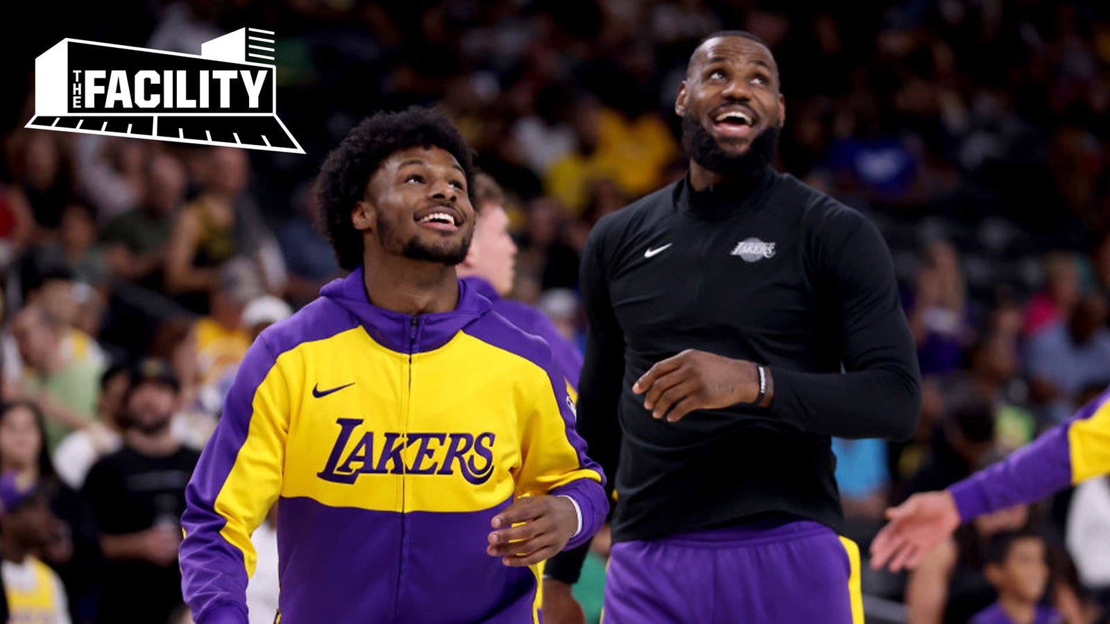 LeBron and Bronny share court for 1st time in preseason