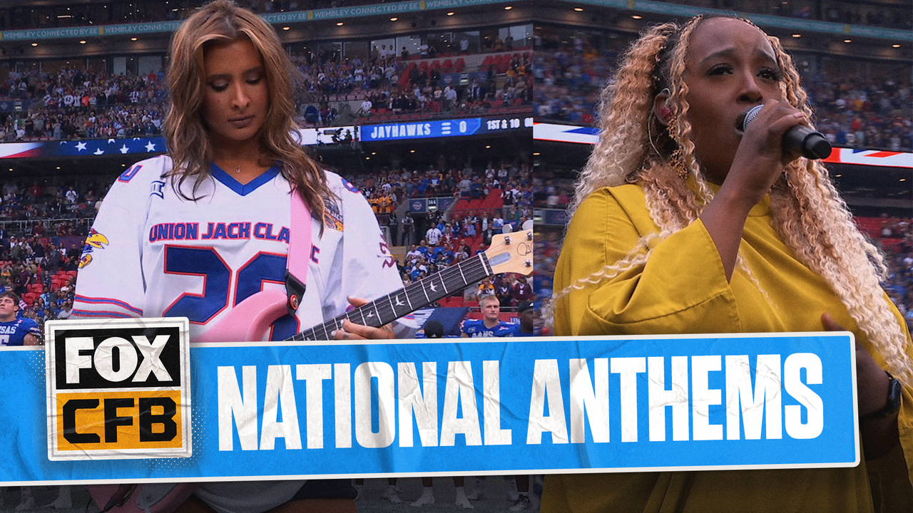 Paige Blake, Deb Orah play USA & England's National Anthems ahead of first-ever FBS game in London