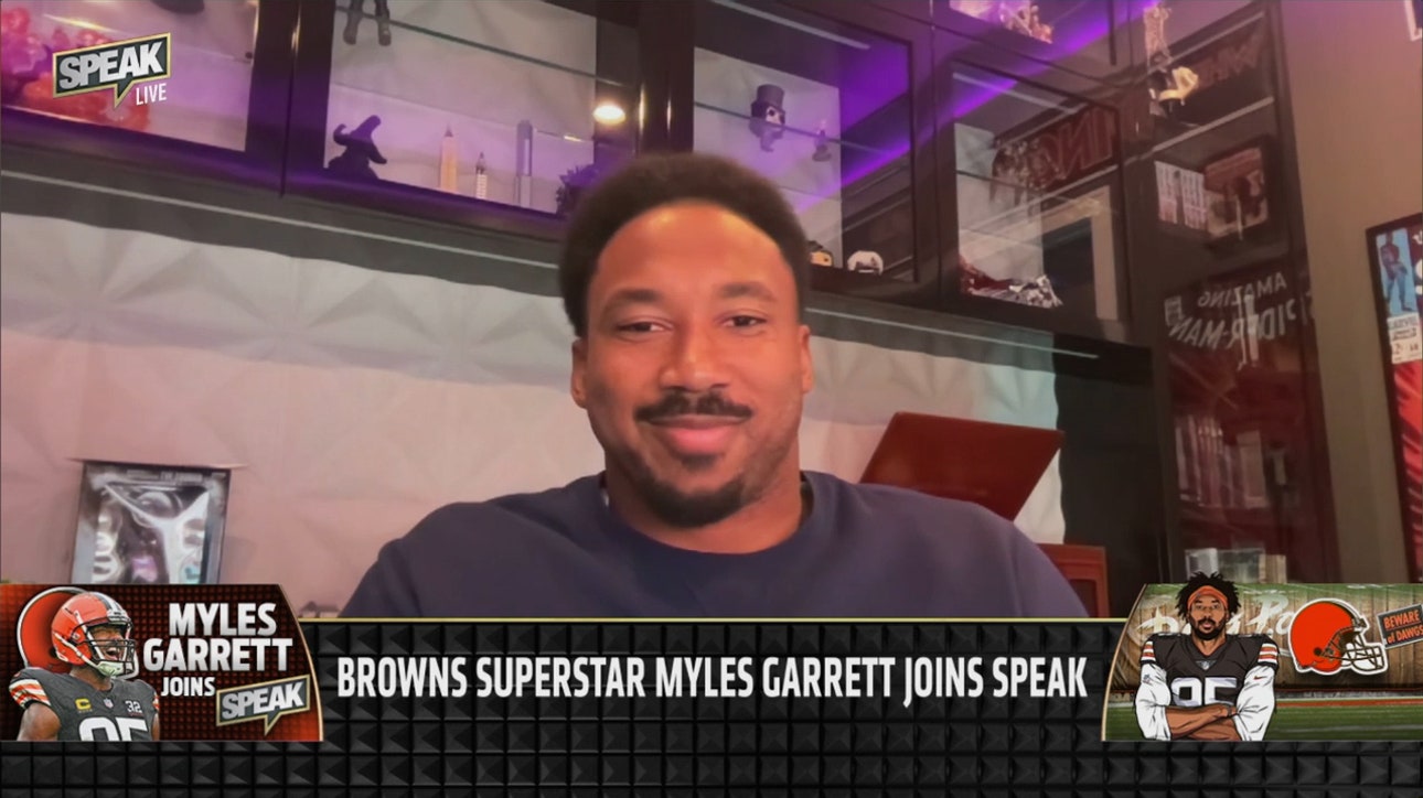 Myles Garrett discusses Browns season, MVP talk, why he should be DPOY, Joe Flacco | NFL | SPEAK