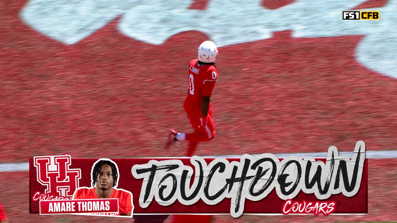 Houston's Conner Weigman finds Amare Thomas for 52-yard TD to tie game vs. Arizona
