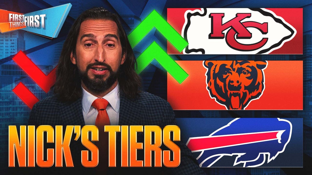 Chiefs' spot ‘no longer guaranteed’, Bills & Bears have 'too much hype’ on Nick’s NFL Tiers | FTF