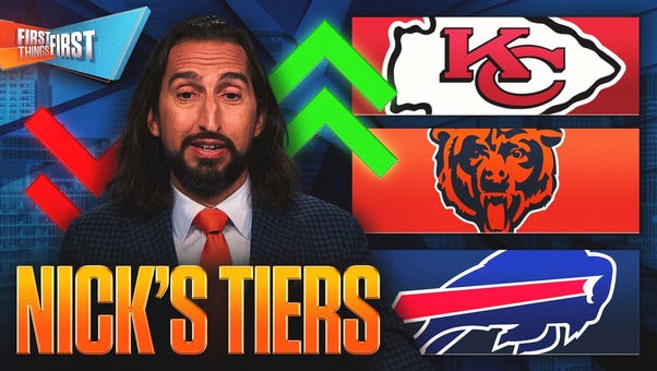 Chiefs' spot ‘no longer guaranteed’, Bills & Bears have 'too much hype’ on Nick’s NFL Tiers | FTF