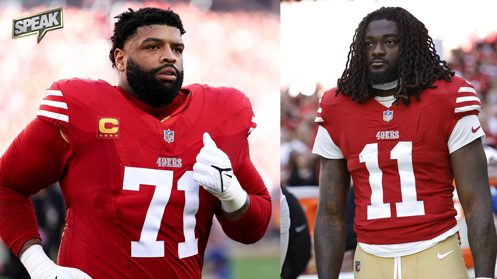 Brandon Aiyuk 'hold in', Trent Williams absent from training camp, should 49ers be concerned? 