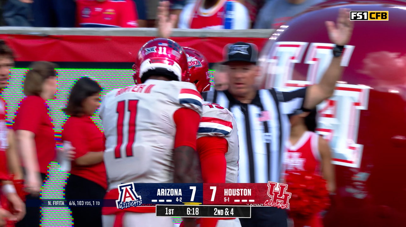 Arizona's Noah Fifita throws 13-yard TD to Luke Wysong, regaining lead over Houston