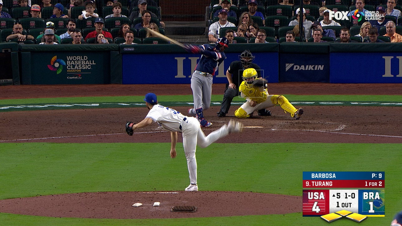 Brice Turang hits bases-clearing double, extending United States' lead over Brazil