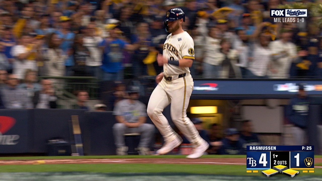 William Contreras and Garrett Mitchell's Back-to-Back Singles Drive in Two Runs, Trimming Brewers' Deficit vs Rays