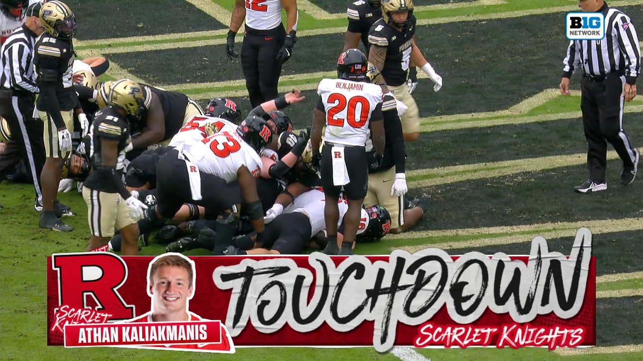 Athan Kaliakmanis scores 1-yard TD on QB sneak, giving Rutgers lead against Purdue