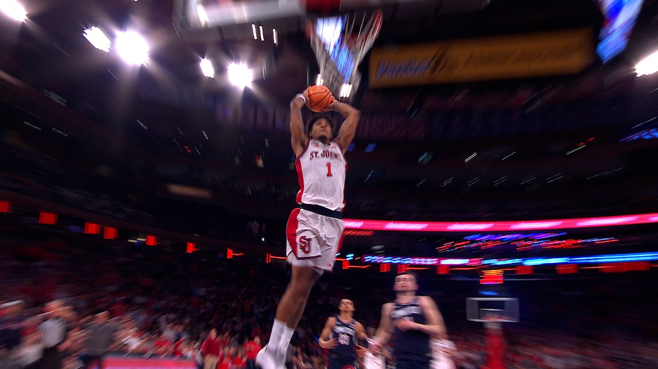 Dillon Mitchell extends St. John's lead with tough steal-and-dunk vs. UConn 