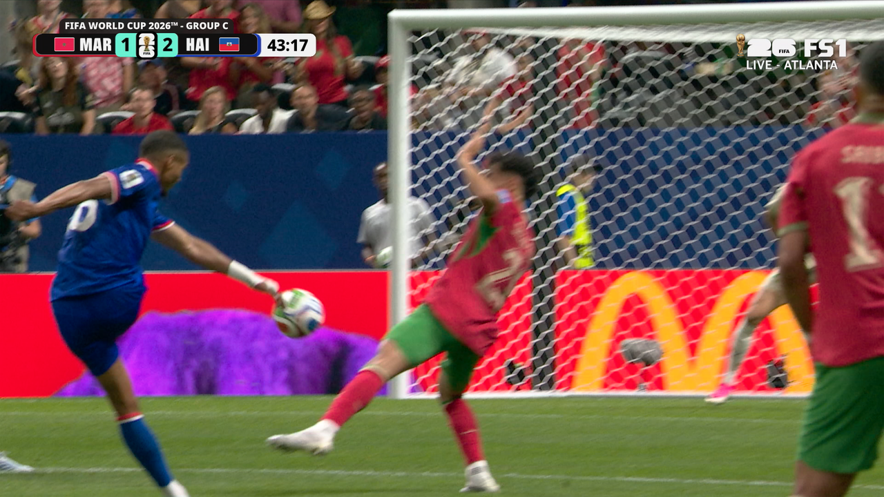 Haiti's Wilson Isidor scores powerful screamer top corner vs Morocco | 2026 FIFA World Cup™