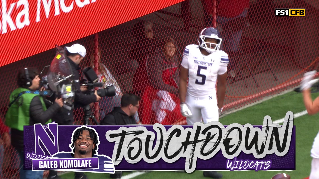 Northwestern's Caleb Komolafe breaks free for 56-yard TD, tying game against Nebraska