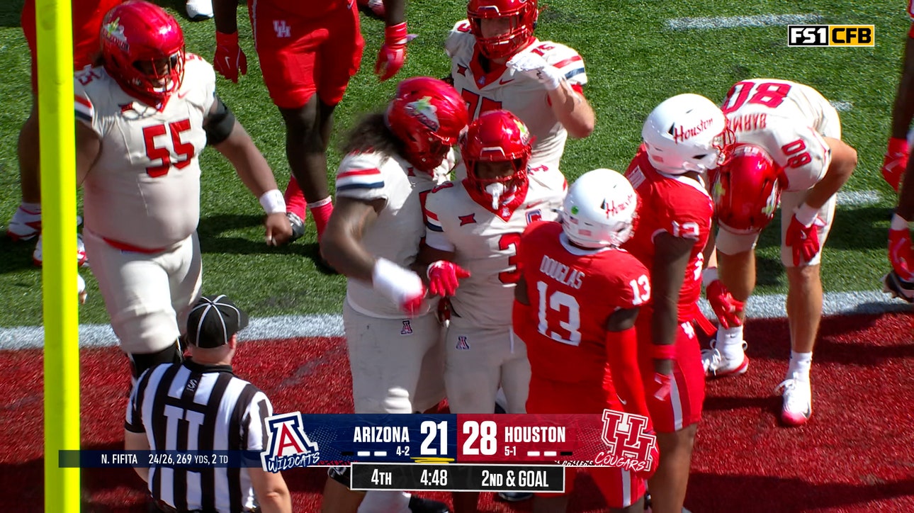 Arizona's Kedrick Reescano rushes for late 2-yard TD to tie game vs. Houston 