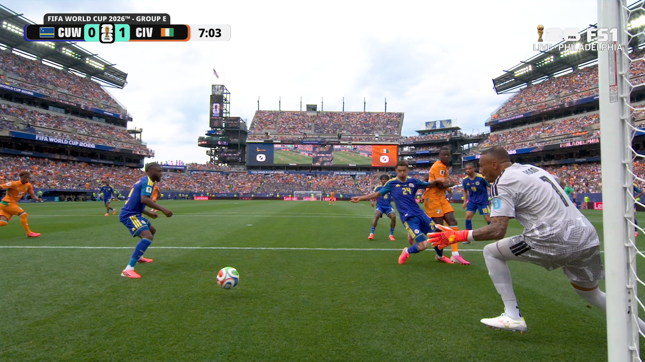 Ivory Coast’s Nicolas Pépé nets goal, taking early lead vs Curaçao | 2026 FIFA World Cup™