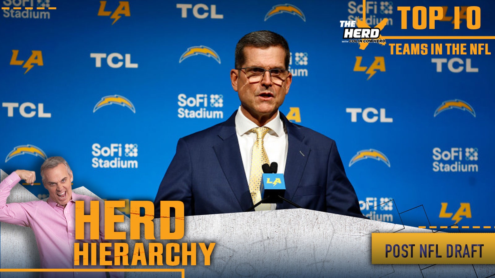 Herd Hierarchy: Chargers, Lions, Rams take a big leap in Colin's Top 10 post-draft