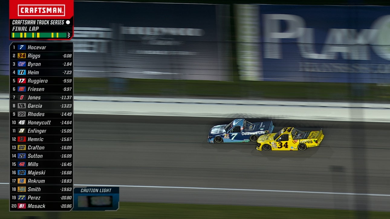 FINAL LAPS: Carson Hocevar takes checkered flag at Heart of Health Care 200 | NASCAR on FOX