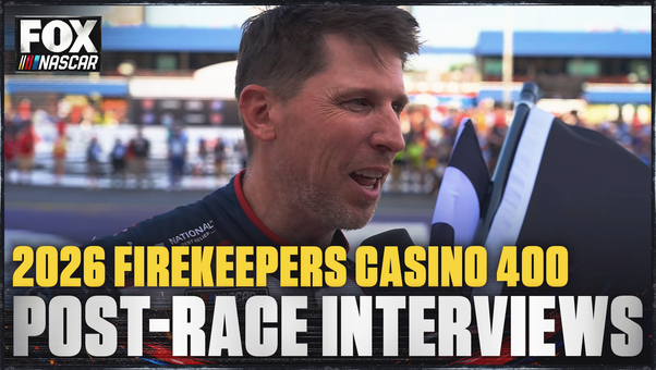 Denny Hamlin, Bubba Wallace, Kyle Larson and more post-race interviews from FireKeepers Casino 400 🎤 NASCAR on FOX
