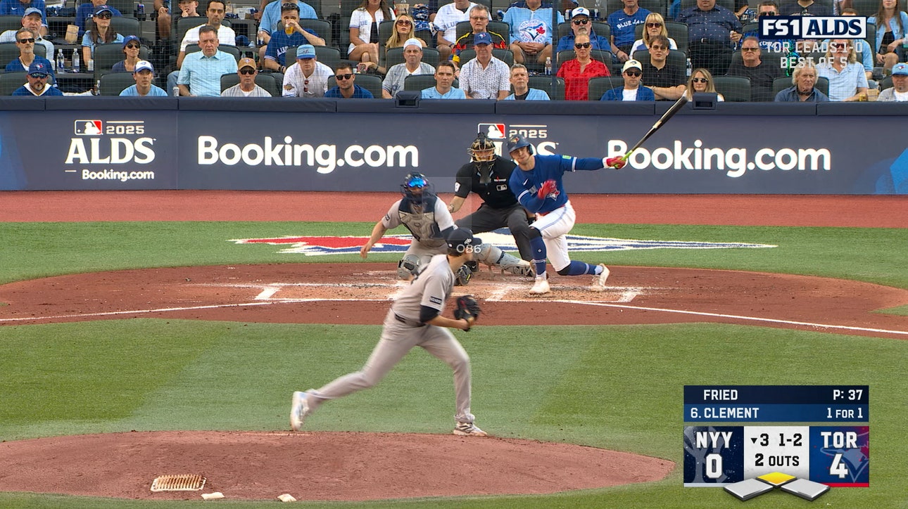 Daulton Varsho and Ernie Clement spark three-run inning to extend Blue Jays' lead over Yankees