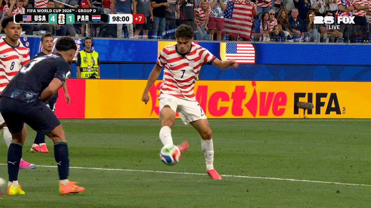 United States’ Gio Reyna scores goal in stoppage time to seal win over Paraguay | 2026 FIFA World Cup™