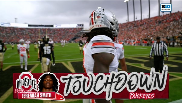 Julian Sayin finds Jeremiah Smith for 35-yard TD, extending Ohio State's lead over Purdue