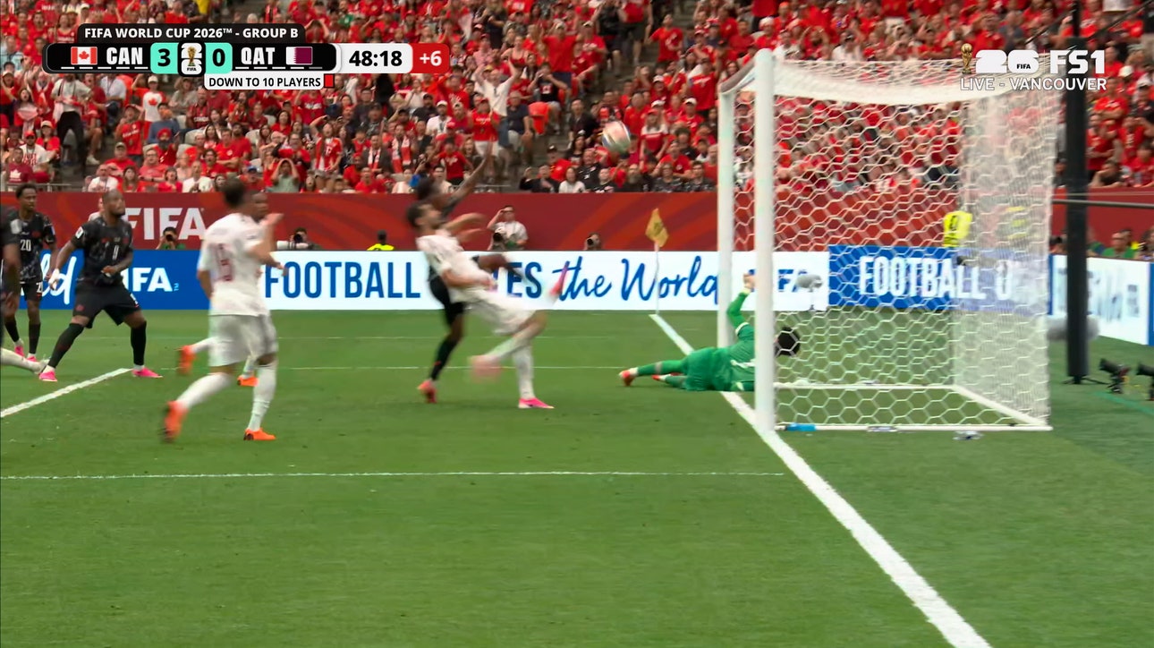 Jonathan David gets first half brace to extend Canada's lead vs Qatar | 2026 FIFA World Cup™