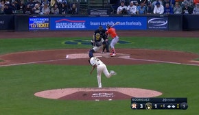 Jeremy Peña smashes a three-run home run, extending the Astros' lead over Brewers