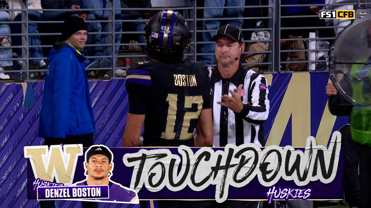 Damon Williams Jr. finds Denzel Boston for 38-yard TD, extending Washington's lead over Rutgers