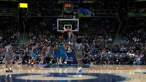 Seton Hall's Najai 'Baby Shaq' Hines SLAMS putback dunk with authority vs. Georgetown